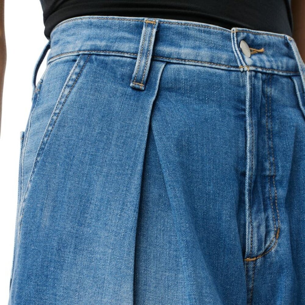 NEW JOE'S The Pleated Denim Trousers Medium Wash for women 764mn - Picture 8 of 10
